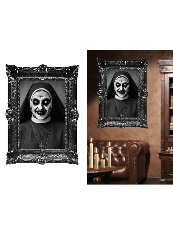 Autocollant Cadre La Nonne – Décoration Murale Halloween