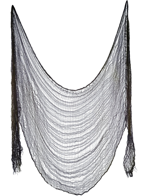 Tissu effrayant halloween, Gris, 75 cm/180 cm