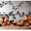 Guirlande de Feuilles Noires 180 cm – Décoration Murale Halloween en PVC