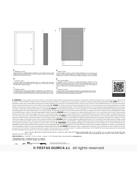 Décoration de porte Halloween – Nonne démoniaque sortant du confessional 80×180 cm
