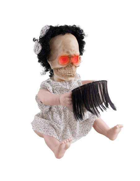 Automate Halloween : Poupée Possédée à Deux Visages - Terreur Incarnée en 40 cm