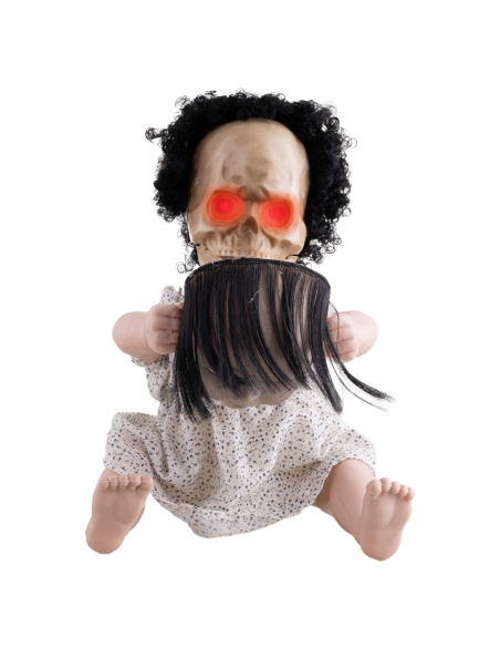 Automate Halloween : Poupée Possédée à Deux Visages - Terreur Incarnée en 40 cm