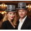 Chapeau haut de forme argent paillettes & strass – Fever® Deluxe (mixte, taille unique)