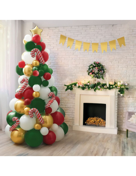 Kit Sapin de Noël en Ballons – 86 pièces 🎄 Créez un sapin unique et tendance pour vos fêtes