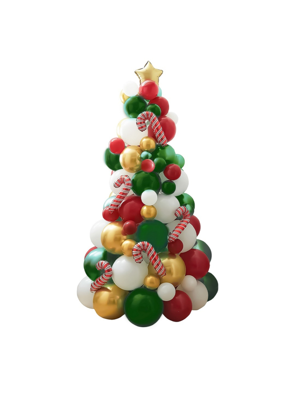 Kit Sapin de Noël en Ballons – 86 pièces 🎄 Créez un sapin unique et tendance pour vos fêtes