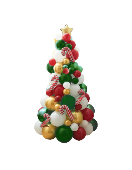 Kit Sapin de Noël en Ballons – 86 pièces 🎄 Créez un sapin unique et tendance pour vos fêtes