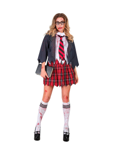 Déguisement Écolière Zombie Femme – Uniforme Horreur XS à XL