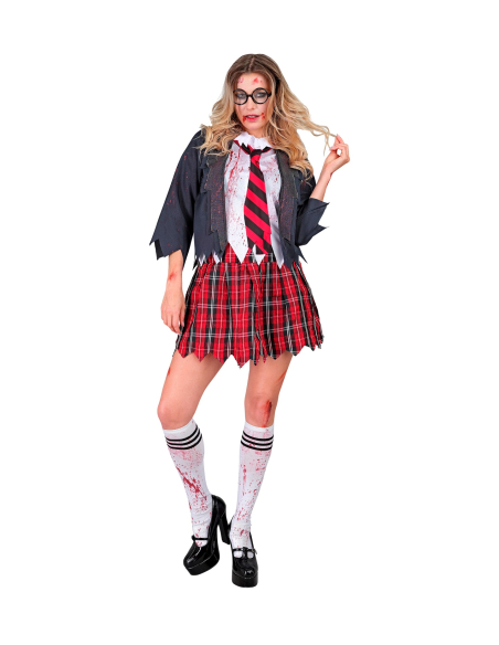 Déguisement Écolière Zombie Femme – Uniforme Horreur XS à XL