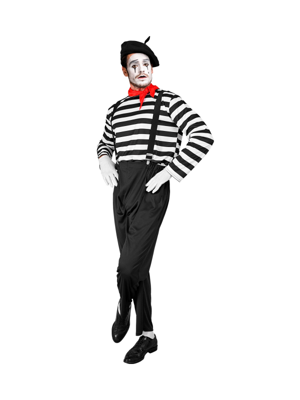 Déguisement de Mime Homme – Costume Complet (S à XL)