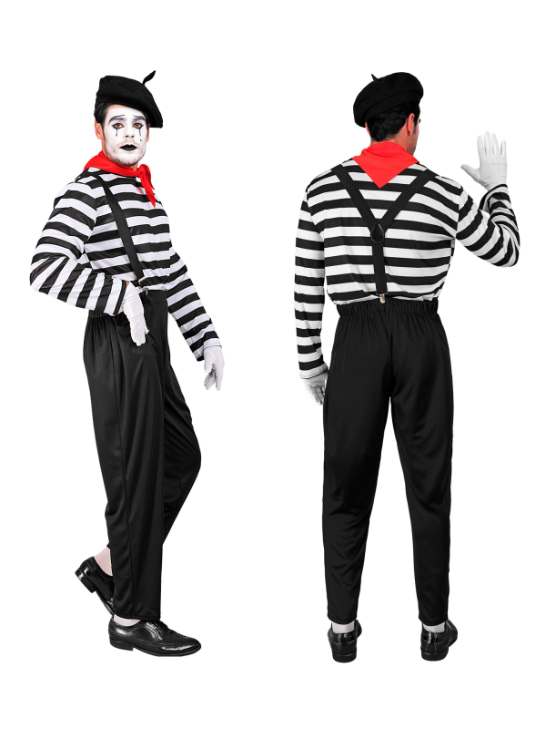 Déguisement de Mime Homme – Costume Complet (S à XL)