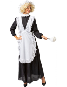 Costume Servante Victorienne – Tablier, Coiffe & Collerette (Taille Unique) 2