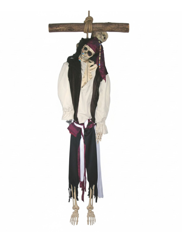 Décoration Pirate Squelette pour Halloween - 150cm : Une Terreur Authentique