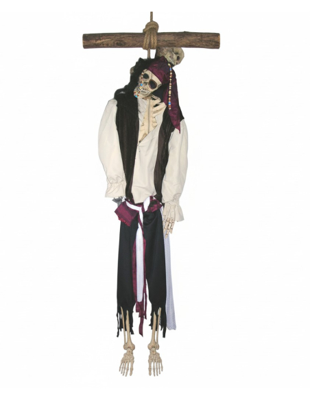 Décoration Pirate Squelette pour Halloween - 150cm : Une Terreur Authentique