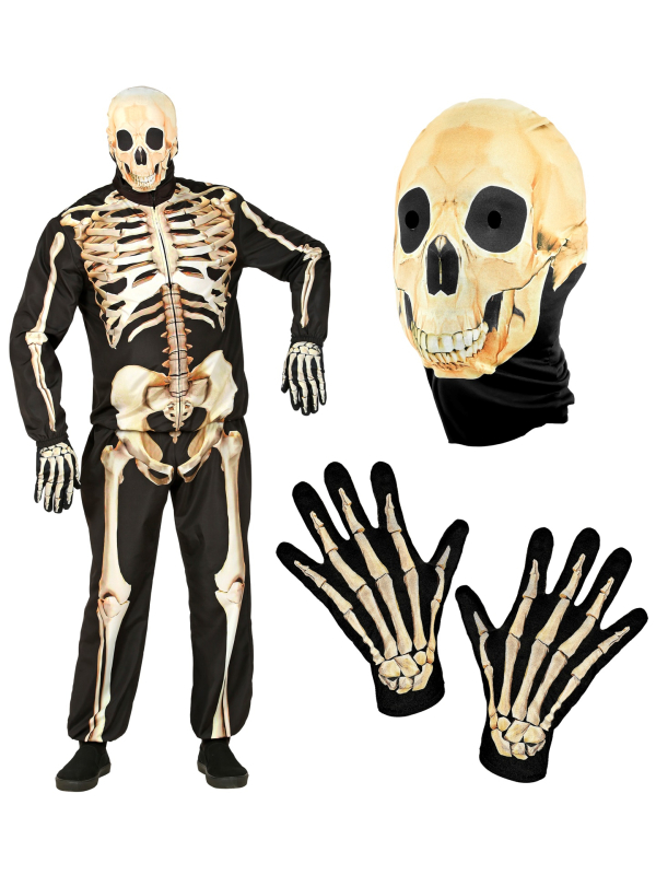 Déguisement Squelette Homme Fast Costume – Costume Halloween Réaliste S à XXL