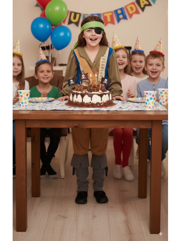Déguisement Capitaine Pirate Enfant – Horrible Histories, Taille 4/6 ans
