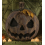 Citrouille Halloween effrayante en Toile de Jute  25 cm