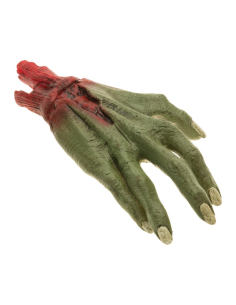 Main en Latex Ensanglantée de Sorcière – Décoration Halloween 20 cm