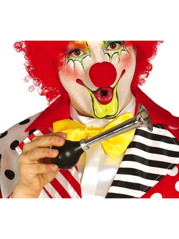Klaxon de Clown Métallique 20 cm – Accessoire Cirque, Carnaval et Halloween