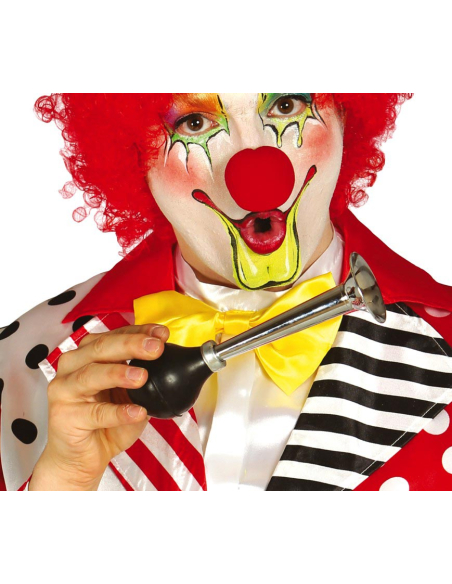 Klaxon de Clown Métallique 20 cm – Accessoire Cirque, Carnaval et Halloween
