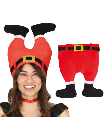 Chapeau de Noël Humour « Père Noël Coincé » – Bonnet Rigolo Adulte