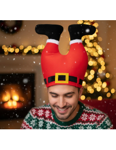 Bonnet De Père Noël Adulte - Rouge Et Blanc, En Peluche, Taille Unique, Pour Fêtes De Noël, Nouvel An, Soirées
