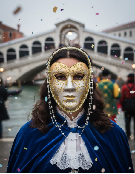 Révélez Votre Élégance avec le Masque Carnaval de Venise pour Femme