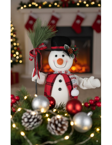 Automate Bonhomme de Neige 60 cm – Animé et Sonore pour une Magie de Noël Inoubliable