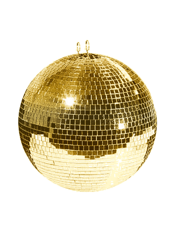Boule à Facettes Dorée 50 cm – Déco Disco Soirée & Nouvel An | Déguiz-Fêtes