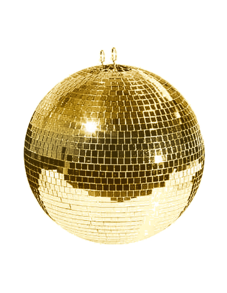 Boule à Facettes Dorée 50 cm – Déco Disco Soirée & Nouvel An | Déguiz-Fêtes
