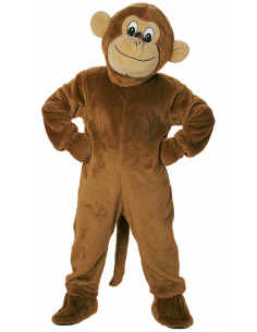 Mascotte de Singe – Costume Promotionnel en Peluche avec Tête, Gants et Pieds 2