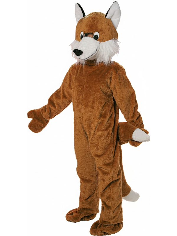 Mascotte de Renard – Costume Promotionnel avec Tête, Gants et Pieds