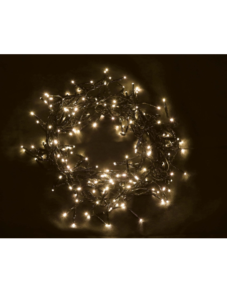Guirlande de Noël 240 LED – 20 m Blanc Chaud, Multifonction, sur Piles