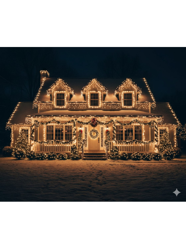 Guirlande de Noël 240 LED – 20 m Blanc Chaud, Multifonction, sur Piles