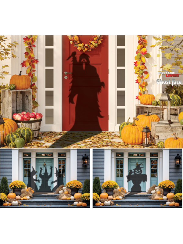 Projecteur Sorcière Halloween – Scène Lumineuse Extérieure avec Minuterie