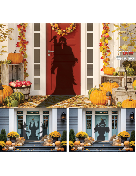 Projecteur Sorcière Halloween – Scène Lumineuse Extérieure avec Minuterie