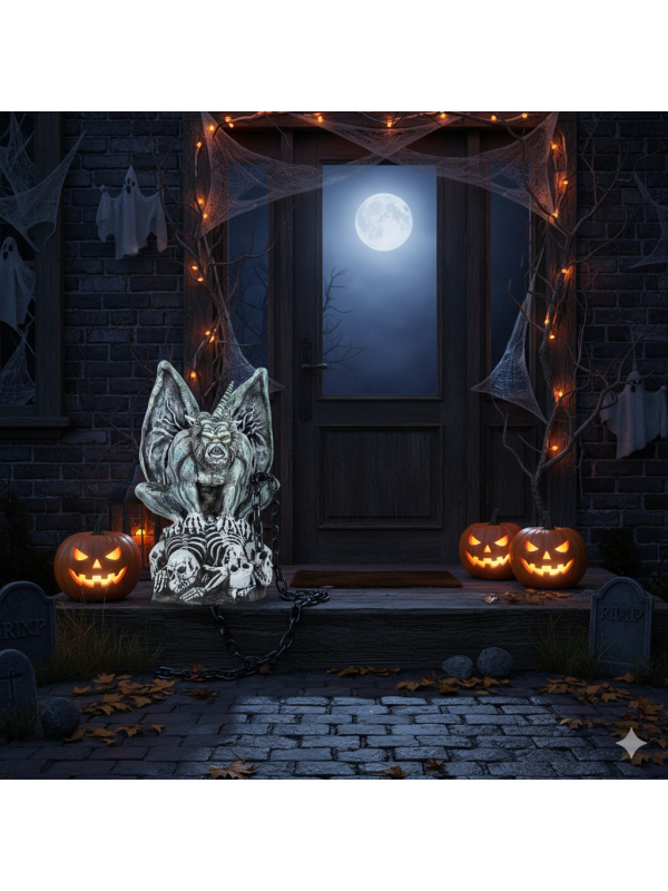 Gargouille Monstre 35 cm – Décoration Halloween Gothique Effrayante