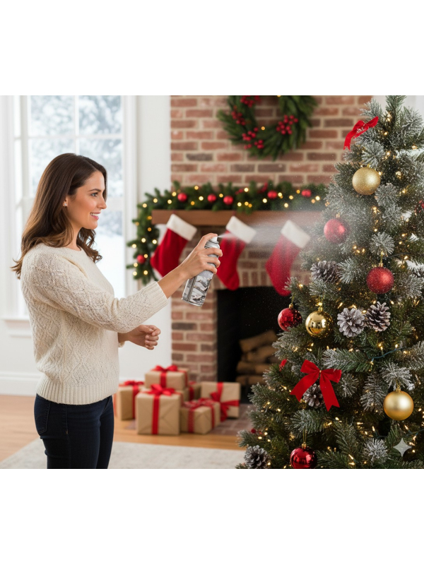 Spray Peinture Argent 150 ml – Déco Étincelante pour Noël et DIY