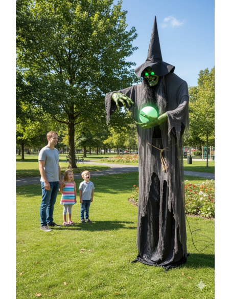 Automate Halloween de Sorcière Géante et terrifiante de 305 cm