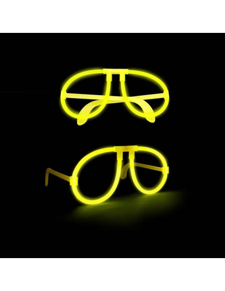 Lunettes fluorescentes – Accessoire lumineux festif pour soirées, festivals et événements