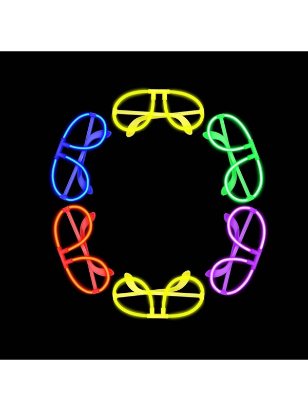 Lunettes fluorescentes – Accessoire lumineux festif pour soirées, festivals et événements