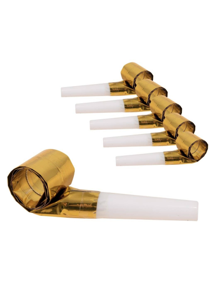 Sans-gênes - lot de 6 - or pour fêtes et nouvel an
