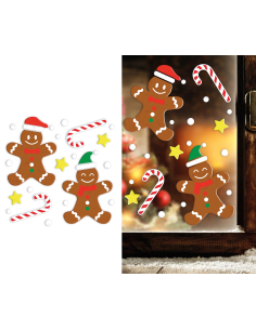 Décoration en gel Noël 20 × 25 cm – Biscuits pain d’épice 2