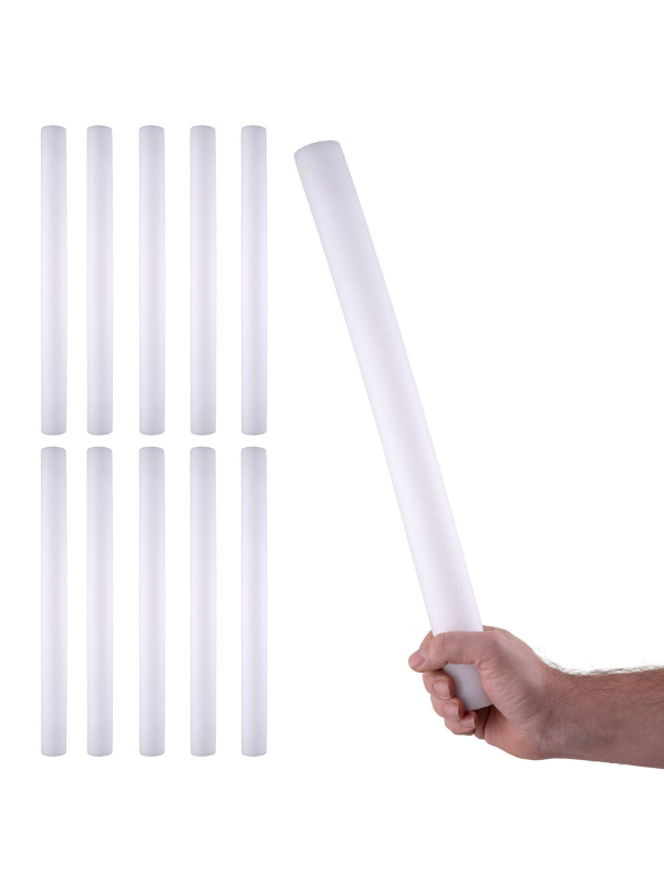 Lot de 10 Bâtons LED en mousse multicouleur – Accessoires lumineux de fête 48 cm
