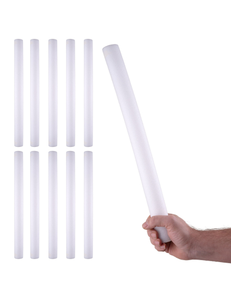 Lot de 10 Bâtons LED en mousse multicouleur – Accessoires lumineux de fête 48 cm