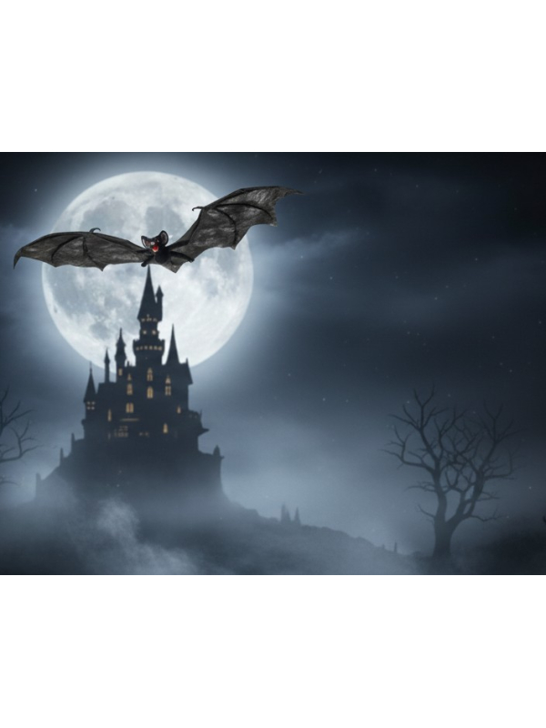 Chauve-Souris Noire de 74 cm : Une Horreur Terrifiante pour halloween