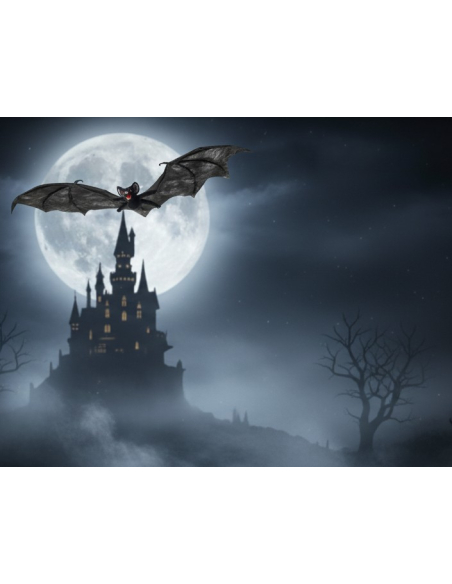 Chauve-Souris Noire de 74 cm : Une Horreur Terrifiante pour halloween