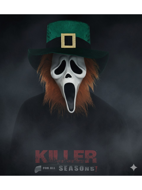 Masque de Saint-Patrick Ghost Face® - Nouveauté 2025 chez Déguiz-Fêtes
