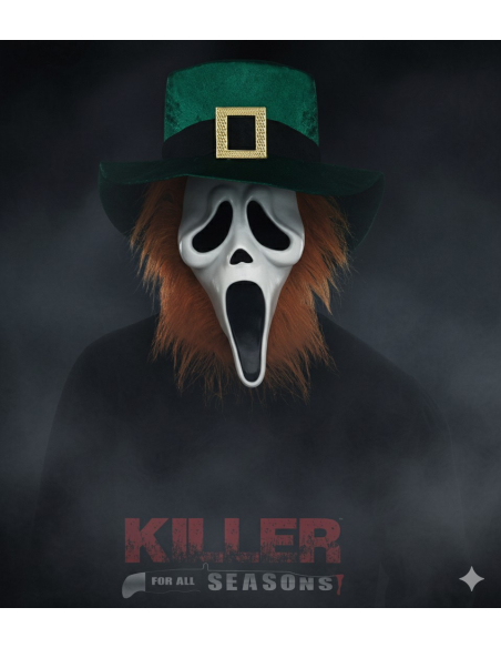 Masque de Saint-Patrick Ghost Face® - Nouveauté 2025 chez Déguiz-Fêtes