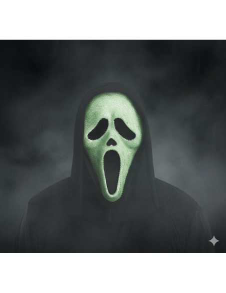 Masque Bling GID Ghost Face® : Brillez dans le Noir