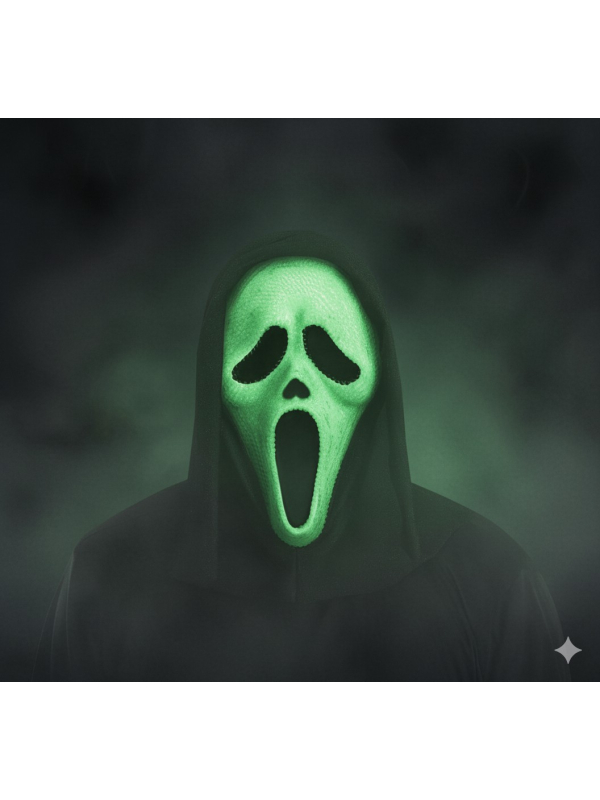 Masque Bling GID Ghost Face® : Brillez dans le Noir
